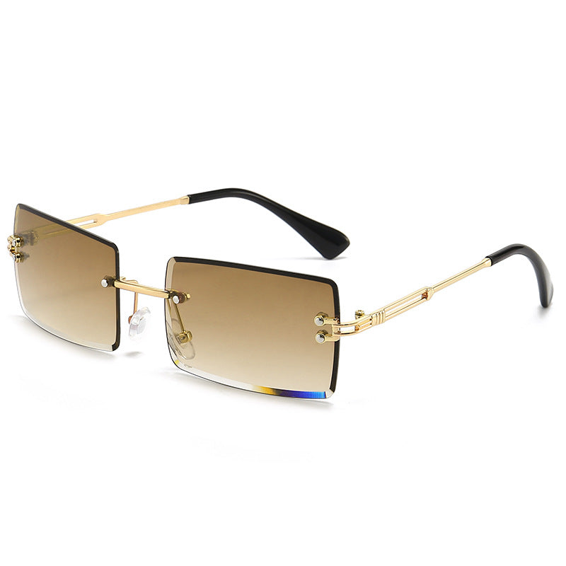 Wholesale Frameless Cut Edge Square PC Sunglasses